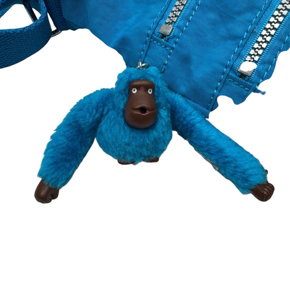 Kipling Alvar Crossbody Bag Purse Havana Blue Monkey 12”x9” Travel Streetwear - Picture 6 of 16